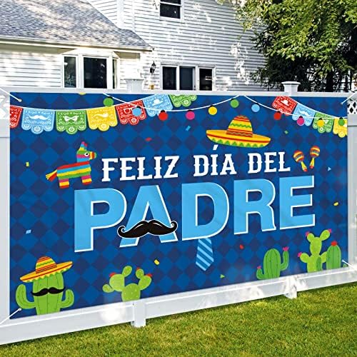 Pozadina meksičke tkanine pozadina ukrasa za zabavu za Dan očeva Banner od tkanine pozadina za fotografije na španjolskom jeziku Dvorišni