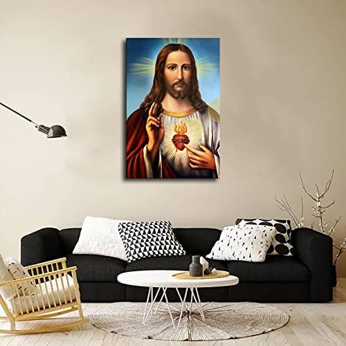 Sveto srce Isus Katolički Krist HD Slike Doma dekor Slikanje spavaće sobe Kuhinja Umjetnost platna dekor