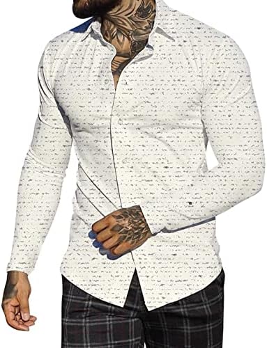 Xxzy 2022 Nove muške košulje muškarci jesenski zimski singl, grudi casual rever puni print plaža dugi rukav, džemper