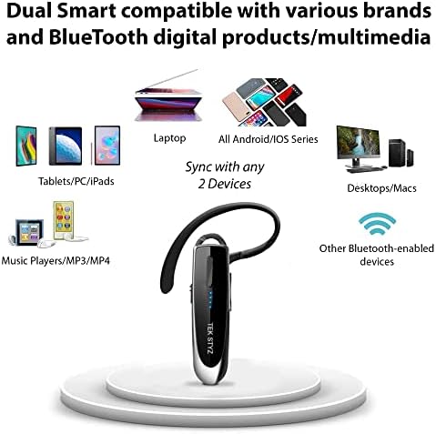 Tek Styz slušalice kompatibilne s vivo S16 u uhu Bluetooth 5.0 bežična slušalica, IPX3 vodootporni, dvostruki mikrofoni, smanjenje