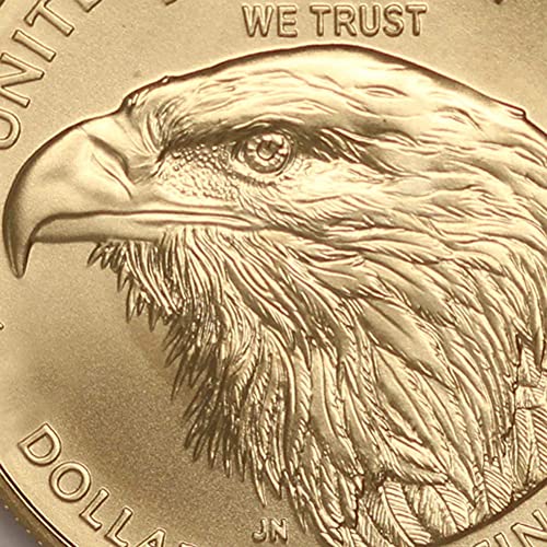 2022 BEZ MINT MARK 1/2 oz American Gold Eagle Coin Brilliant necirkuliran s originalnom kutijom za kovnice u Sjedinjenim Državama i
