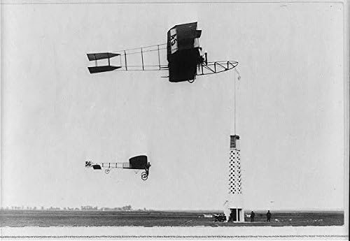 PovijesneFindings Foto: Susret de Reims 1910, Andre Frey, Biplane, Savary, a. LeBlanc, Bleriot Monoplan