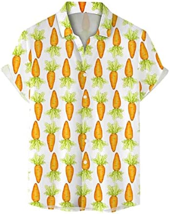 Uskrsna majica za muškarce ležerna uskršnja zeko vrpca gumb dolje havajska košulja aloha košulja muške košulje ljeto 2023