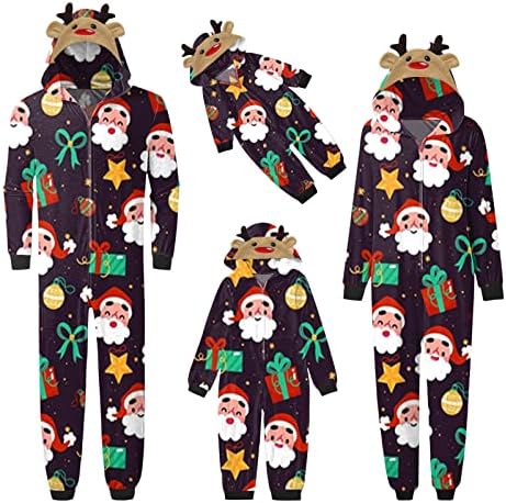 Obiteljska-outfits-slika kućna odjeća za odrasle djece, praznični PJS-sets, youeneom božićne odgovarajuće pidžame