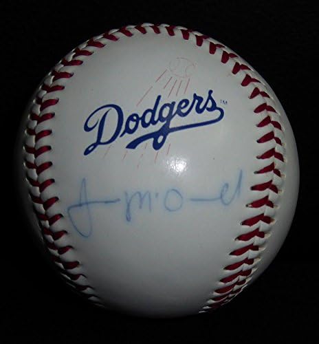 James McDonald potpisao je Dodgersov logotip bejzbol PSA/DNA Rookie Graph CoA Autogram - Autografirani bejzbols