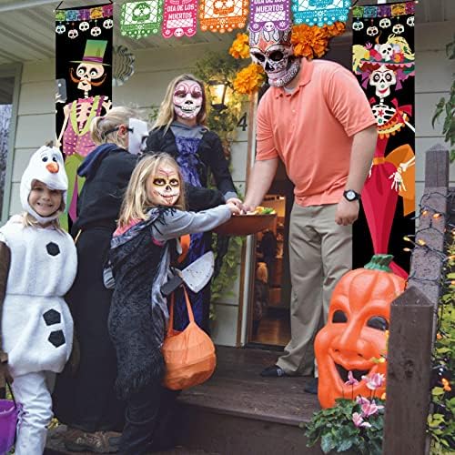 Ukrasi za halloween meksičke ukrase za zabavu dia de los muertos dekor Day of the Dead ukrasi šećerni trijem trijem natpis Dan mrtvog