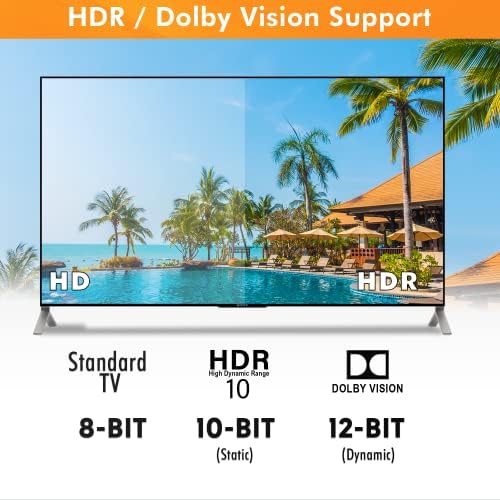 HDMI razdjelnik 1 u 2 out 4K 60Hz Multi-resolutivna izlaz od J-Tech Digital HDMI 2.0 Splitter podržava dolje nalete HDR HDR10 / DOLBY