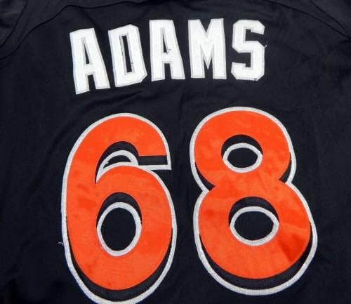 2012-13 Miami Marlins Josh Adams 68 Igra rabljena Black Jersey St BP 46 DP18378 - Igra Korištena MLB dresova